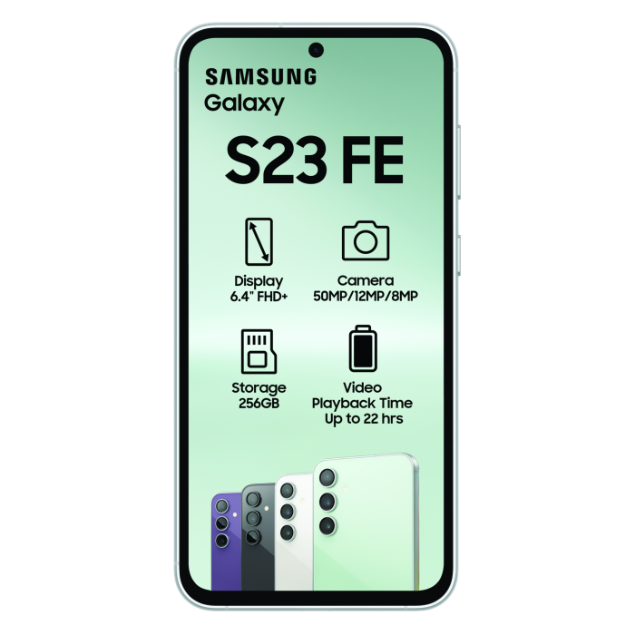 Samsung Galaxy S23 FE 5G 8GB 128GB/256GB Exynos 2200 Octa-core 6.4