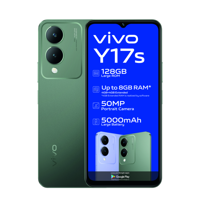 Vivo Y17S (6+6GB RAM + 128GB ROM) 5000mAH Large Battery